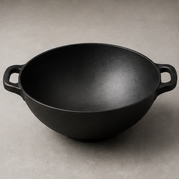 Two-Handled Cast Iron Wok